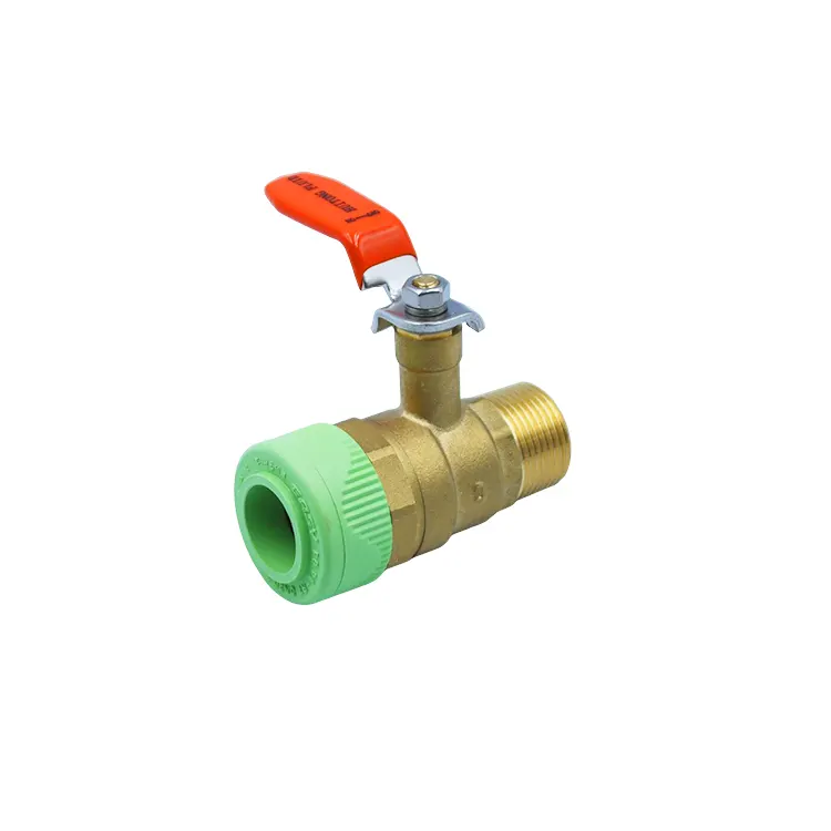 Förlängd skaft hangänga Quick Connect Brass Kulventil