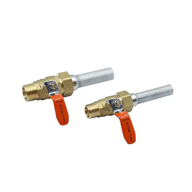 Long Extension Tube Weld End Male Thread Stainless Steel Ball Valve